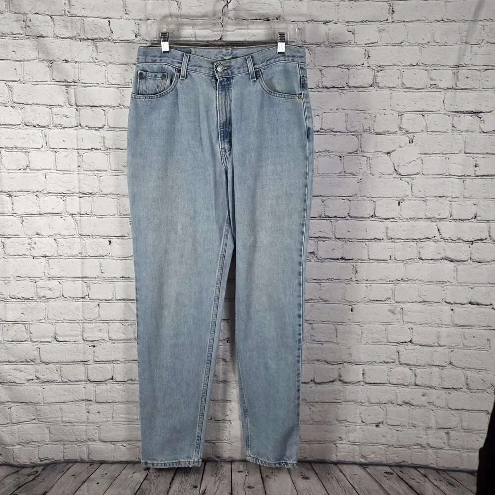 Vintage Levis 512 Men's 32x32 Blue Straight Leg Denim Jeans